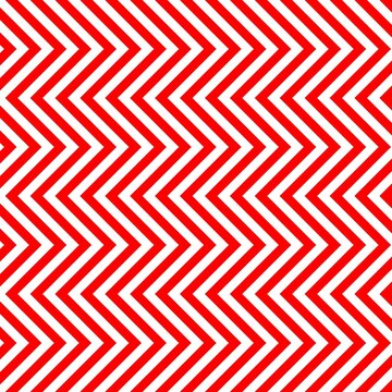 Classic red and white chevron seamless pattern. Seamless zig zag pattern background. Regular texture background. Classic pattern. Retro and vintage design. 