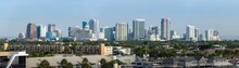 Amazing Panorama Of Fort Lauderdale Downtown Skyline View During The Sunrise On A Beautiful Day
