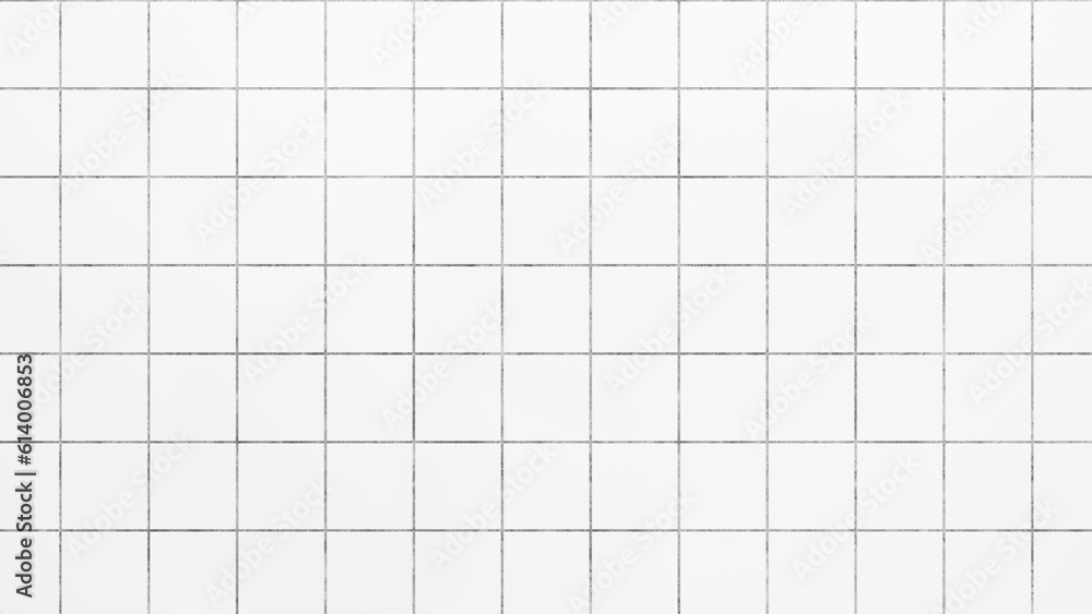 White ceramic tile background, tile floor and wall background for design and presentations, white horizontal tile wall