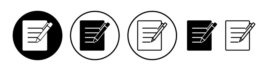 Document icon vector. Paper icon. File Icon