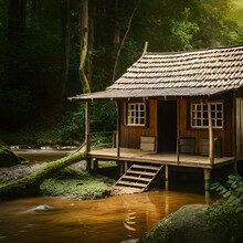 Wooden House In The Forest

Experience The Epitome Of Tranquility With This Captivating Wooden House Nestled Amidst The Enchanting Embrace Of A Lush Forest. As Sunlight Filters Through The Dense Canop