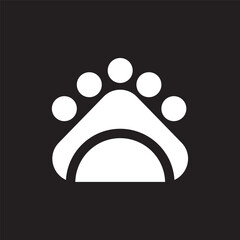 family pet logo design illustration.