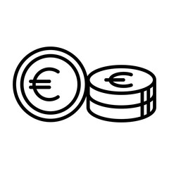 Sticker - Euro Icon Design Vector template Illustration