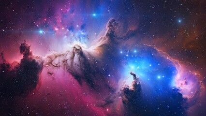 Wall Mural - space scene and nebula in deep space
