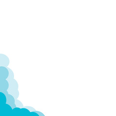 Poster - Cloud Corner Vector