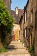 Straße in der Altstadt von Sarlat-la-Canéda in Nouvelle-Aquitaine in Frankreich 