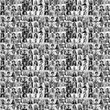 © Maria Vitkovska - Large black and white collage, portrait of multiracial smiling different business people. A lot of happy modern people faces in mosaic collection. Successful business, team, career, diversity concept