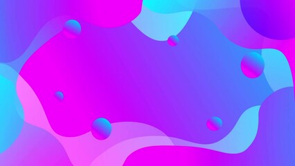 Wall Mural - Abstract colorful shape background. Neon Colors and Liquid gradients . Colorful vibrant gradients 3d animation seamless loop in 4K. Abstract colorful wave backdrop seamless loop.	
