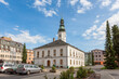 City Hall and Square in the town of Jesenik in Moravia in the Czech Republic.