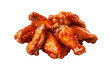 Buffalo Chicken Wings on Transparent Background . AI
