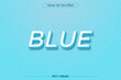 © Pixels Night - Blue 3d editable text effect, blue glass text effect style