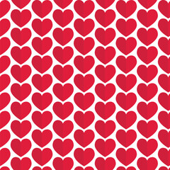Wall Mural - Pattern background Love Heart icon