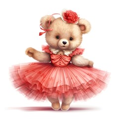 Sticker - Unleash your creativity with a colorful teddy bear clipart