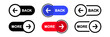 © SMUX - Previous and Next navigation buttons. Prev, next. Web page button for move to the next and previous item. Web buttons with arrow for web site and user interface . Web design elements