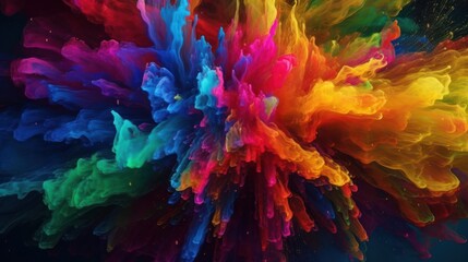 Canvas Print - abstract colorful background HD 8K wallpaper Stock Photographic Image