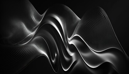 Abstract Wavy Lines Background
Black and White B&W
AI-Generated