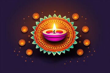 Happy Diwali. Happy Diwali Concept. Happy Diwali Background. Happy Diwali Theme. Generative Ai