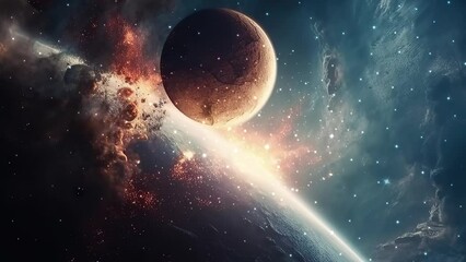 Wall Mural - galaxy and nebula. abstract space background. endless universe with stars and galaxies in outer spac