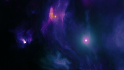 Wall Mural - star big bang explosion in a galaxy of an unknown universe