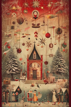 Generative Ai. Creative Christmas Collage