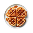 Delicious Waffles on a Transparent Background