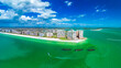 Aerial View of Marco Island, a popular tourist beach town, Florida