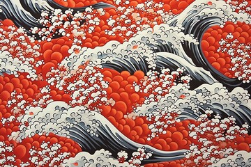 art japan background illustration, and wallpaper pattern