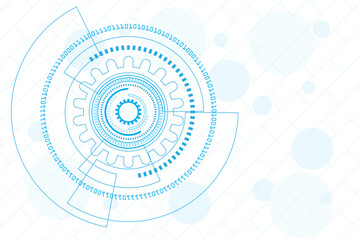 vector tech futuristic technology background, Hi-tech communication concept. digital lines with code number background.