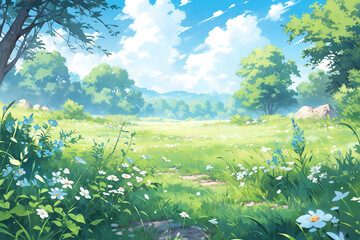 Poster - Anime Nature background