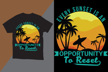 Vintage summer beach t shirt designs, Retro t-shirt design for print, Retro summer, Set of vintage beach illustration for print