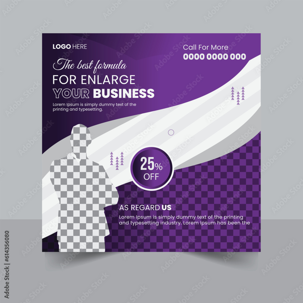 Trendy Editable Professional business marketing social media post and banner template design. Promotion Corporate advertising Web Banner Ads