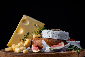 Poster - still life with various cheese