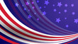 © Salman - USA flag waving background vector illustration