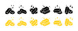 © Міша Герба - Set of gold bars vector icons. Golden shiny ingot. Gold bullion. Precious metal. Vector 10 Eps.