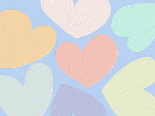 Poster - seamless pattern with hearts