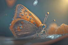 Ultrarealistic Photography Of A Cute Butterfly