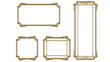 © Sinung - antique gold picture frame PNG cut out and clear background