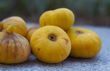 Wall Mural - Yellow fig fruit