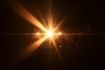 Poster - Light flare Glowing light explodes Light effect ray shining sun