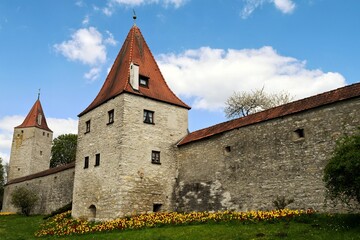 old castle in the city