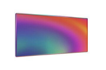 Wall Mural - Rectangle iridescent glass shape