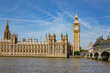Big Ben and Houses of parliament in London UK.