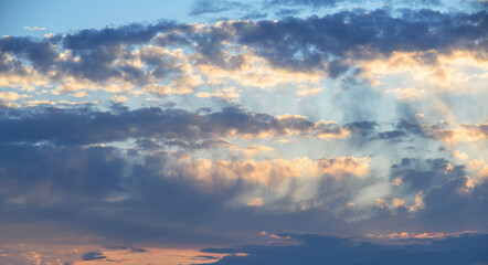 Wall Mural - beautiful cloudy sky. cloudy sky as abstract background
