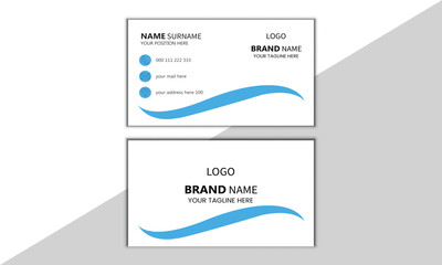 Marketing Simple, Creative & modern Business Card Template Layout.Luxury business card design template. Visiting card for business and personal use. Vector illustration design.