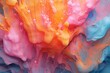 © Kishore Newton - Captivating abstraction: Liquid paints flow and blend together in a slow, gentle motion, creating a mesmerizing display of harmonious colors merging. Generative AI