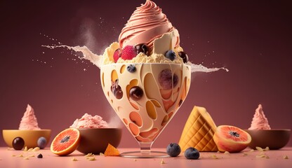 Wall Mural - elegant and scrumptious dessert idea
