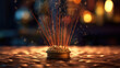 © redflower - Burning incense with the scent of lavender