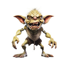 Goblin Isolated On A Transparent Background, Generative Ai