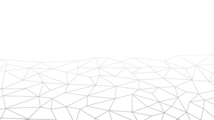 Fototapete - Abstract geometric background. Plexus mesh backdrop. Vector