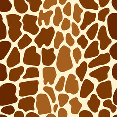 Abstract Giraffe skin. Seamless pattern with animal skin.
